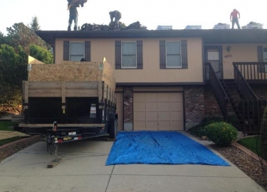 Tarps Down for Roofing