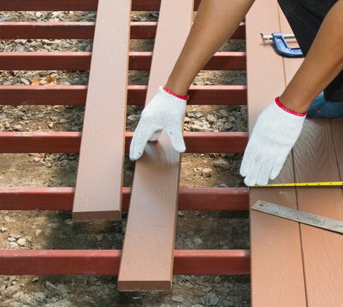 Working on a deck